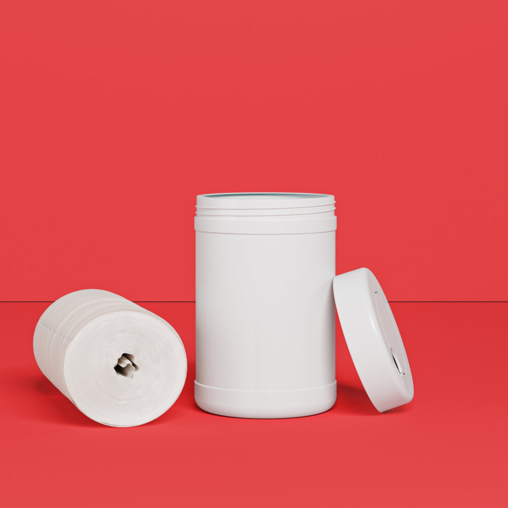 160Ct Dry Wipes Roll In Canister - QYK BRANDS